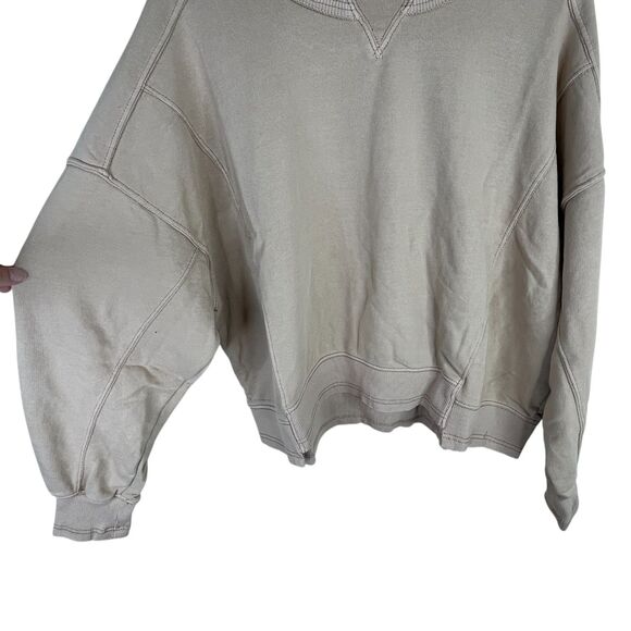 NWT FP Movement x Hatch Women's Intercept Sweatshirt Sz M Desert Sand Maternity - Picture 5 of 13